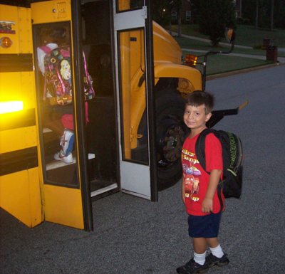 Matthew Off to First Grade